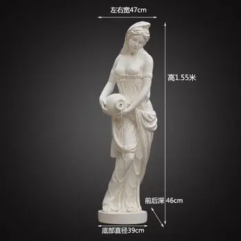  Богиня богатства, украшения из фонтана с проточной водой, европейская скульптура, украшение водного пейзажа в саду, статуя в горшке