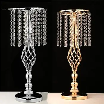  Изысканная подставка в форме вазы для цветов, украшение для золотой/серебряной свадьбы/стола высотой 52 см, дорожный поводок для домашнего декора