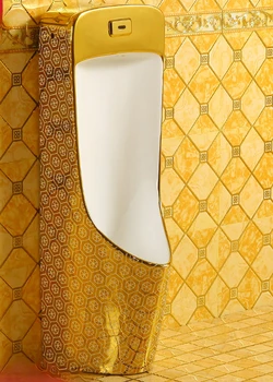  Мужской золотой писсуар для автоматического индукционного керамического унитаза в европейском стиле home