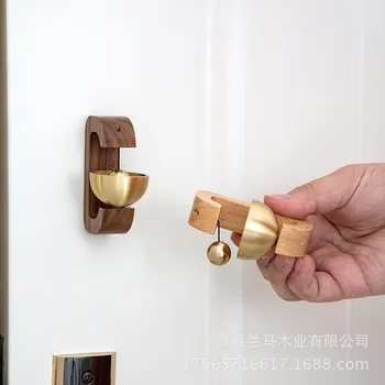  Японский дофаминовый деревянный дверной отсос, Магнитный дверной звонок, напоминающий о переезде домой подарок, дверная вешалка