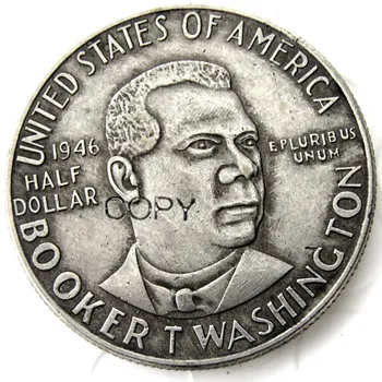  Монета-копия Booker 1946 года в полдоллара с серебряным покрытием