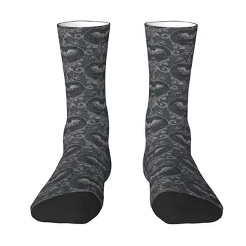  Мужские и женские носки для экипажа с паутиной в готическом стиле унисекс с забавным 3D принтом