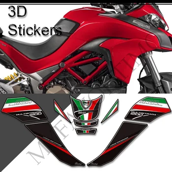 Для Ducati MULTISTRADA 1200 S 1200 S Наклейки на бак мотоцикла, 3D наклейки, ручки, комплект для подачи газа, мазута, защита колена