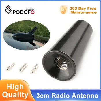  Podofo 3 см Антенна на крыше с коротким полюсом Антенна на автомобильном полюсе Антенна с коротким адаптером радиоприемник
