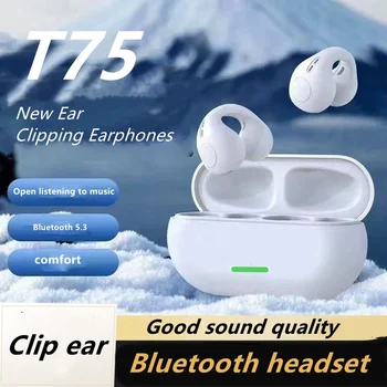  Настоящие Беспроводные Наушники Bluetooth T75 С Чипом Bluetooth 5.3 Стерео Звуковой Эффект Модные Универсальные Беспроводные Наушники Macarone