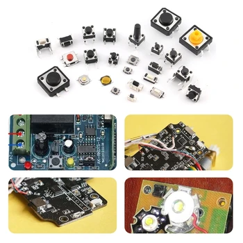  Наборы микротактильных кнопочных переключателей из 250 предметов для DIY Electronics Dropship