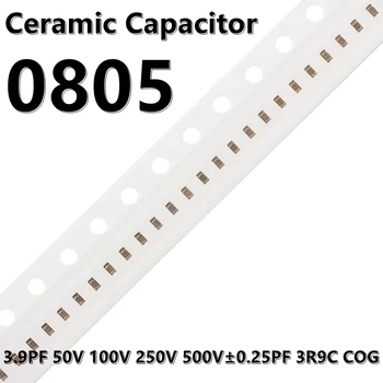  (50шт) 0805 Керамические Конденсаторы SMD 3.9PF 50V 100V 250V 500V±0.25PF 3R9C COG 2012