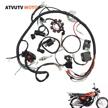  Комплект Жгутов Проводов Электрика Статора 8 Катушек CDI Для Квадроциклов ATV Quad 4 Четырехколесных CG125 150CC 200CC 250CC Картинг Dirt Pit Bikes