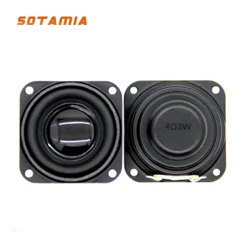  SOTAMIA 2шт Нч-динамик Аудио 40 мм 1,5-дюймовый Басовый Динамик 4 Ом 3 Вт 5 Вт Неодимовый Магнитный Бас DIY Мультимедийный Звук Музыкальный Динамик