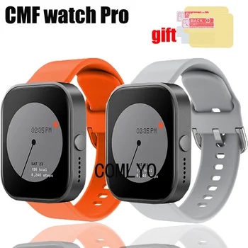  Для CMF watch Pro Ремешок Силиконовая лента Смарт-часы мягкий спортивный браслет Защитная пленка для экрана