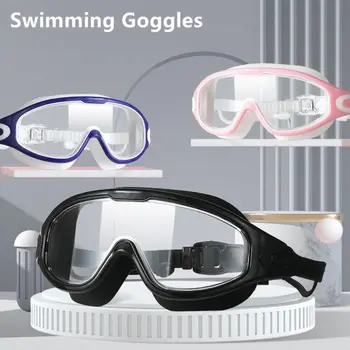  Очки для плавания в большой оправе, защитные от ультрафиолета, профессиональные очки для летних спортивных принадлежностей