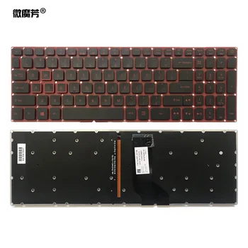  Клавиатура ноутбука США AN515-51 для Acer Nitro 5 AN515 AN515-52 AN515-53 клавиатура ноутбука черная с подсветкой
