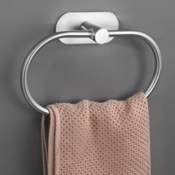  Кольцо для полотенец-держатель для полотенец для рук в ванной комнате, настенная вешалка для полотенец из нержавеющей стали для ванной и кухонного оборудования, аксессуары