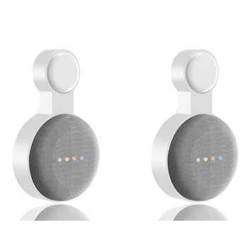  2шт Подходит для Google Audio для Google Nest Mini Настенный кронштейн Второго поколения Для Розетки Подвесной Кронштейн-Белый