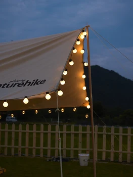  Наружная палатка для кемпинга декоративные фонари освещение атмосферы кемпинга маленькие цветные фонари струнные фонари кожаные линейные фонари