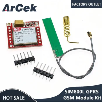  Самый маленький Комплект модуля SIM800L GPRS GSM microSIM Card Core Board Четырехдиапазонный Последовательный Порт TTL с Антенной DIY
