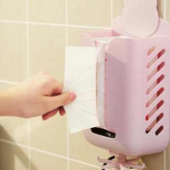  Коробка для салфеток Креативный милый настольный держатель для бумаги, Настенный Держатель для бумажных салфеток в ванной Комнате, Туалет, Органайзер для рулонов туалетной бумаги