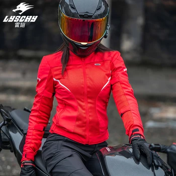  Шикарная куртка для девочек на мотоцикле, летняя сетчатая дышащая повседневная одежда для верховой езды, встроенная куртка CE Fall Crash Rider