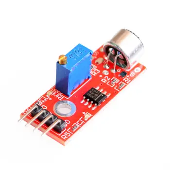  KY-037 Новый 4-контактный модуль датчика обнаружения звука голоса Микрофон Передатчик Умный робот Автомобиль для arduino DIY Kit