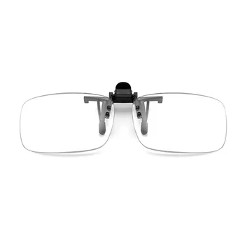  Сверхлегкие очки с клипсой без оправы, очки для дальнозоркости, Диоптрийные очки для чтения с синим светом, откидывающиеся линзы портативных увеличительных очков