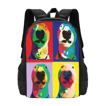  @Puppernelson: Рюкзак в стиле поп-арт для школьника, сумка для ноутбука, дорожная сумка для собаки Puppernelson Nelson Nard, бультерьера Нельсона