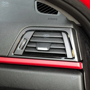  Автомобильные Аксессуары с текстурой LHD Carbon С правой стороны, кондиционер, Вентиляционная Решетка, Выходная рамка, Замена крышки для BMW 3 серии F30 F35