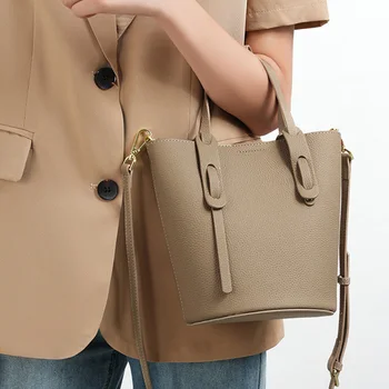  Новая сумка из натуральной коровьей кожи, классические элегантные женские сумки-тоут, композитная сумка для поездок на работу, сумки через плечо для девочек