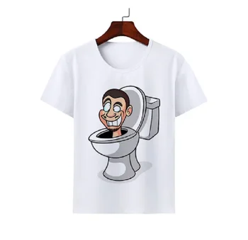  футболки для мальчиков Skibidi Toilet, футболки для косплея с забавным принтом персонажей аниме, молодежные мужские футболки с изображением Титана Спикермана
