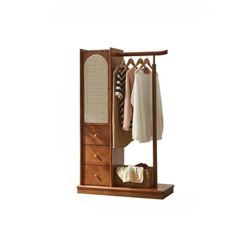  Скандинавская вешалка для одежды, простая и многофункциональная, современная напольная вешалка для одежды, шкаф для хранения вещей для домашнего использования