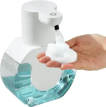  Бесконтактные автоматические дозаторы пены для мыла Умная стиральная машина для ванной комнаты с USB зарядкой Белый Высококачественный материал ABS