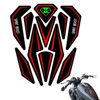  Наклейки на мотоцикл Для мужчин, Светоотражающие наклейки, защита масляного бака, Самоклеящиеся наклейки, Водонепроницаемая универсальная наклейка на мотоцикл Для