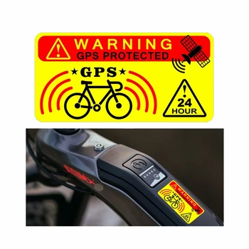  30 мм * 60 мм 3шт GPS Отслеживание Предупреждающие Наклейки Знак Велосипед Предотвращение Кражи Велосипеда Безопасность