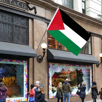  1 Шт Палестинский флаг Открытый Внутренний Дворик Декоративный Садовый флаг Трансграничный фон Тканевый Флаг из полиэстера Палестинский Декоративный