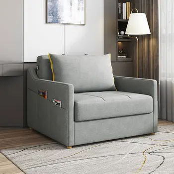  Односпальный диван-кровать Складной тканевый диван для хранения в гостиной, офисе двойного назначения
