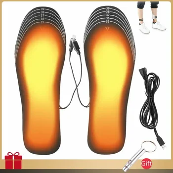  Обувные стельки с USB-подогревом, электрическая грелка для ног, грелка для ног, коврик для носков, зимние спортивные стельки для ног с подогревом на открытом воздухе