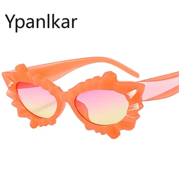  Новые Уникальные разноцветные солнцезащитные очки с неправильной формой Кошачьего глаза, женские Модные оттенки UV400, Трендовые Мужские Солнцезащитные очки с градиентом