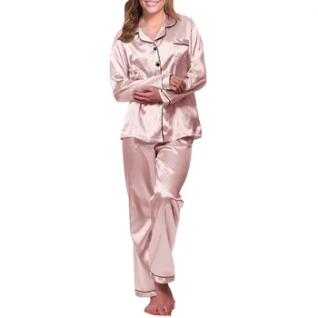  Атласная пижама Slik, женское нижнее белье, сексуальный длинный пижамный комплект, Пижама, длинная пижама, пижамный костюм, ночная рубашка, халат, Сексуальные комплекты нижнего белья