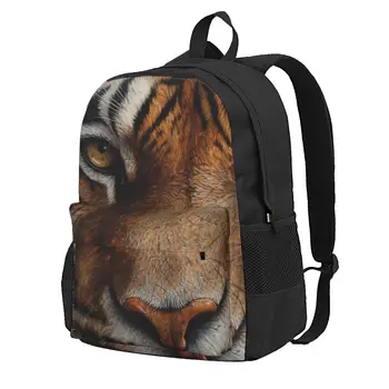  Рюкзак Tiger Backpack Eye С глазами животных крупным планом, походные рюкзаки, женские школьные сумки Kawaii, дизайнерский дышащий рюкзак