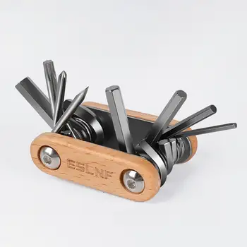  Велосипедный ключ, компактный многофункциональный инструмент для ремонта велосипедов, портативная отвертка, гаечный ключ для горных велосипедов, складной, широко используемый