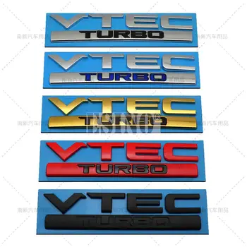  Автомобильный Стайлинг 3D VTEC Turbo ABS Клейкая Эмблема Значок Заднего Багажника Наклейка На Крыло Наклейка на Кузов для Civic Accord XR-V CR-V HR-V Fit