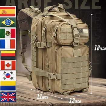  900D Нейлоновый рюкзак, водонепроницаемые сумки, мужские и женские Походные кемпинговые 30Л / 50Л Военно-тактические рюкзаки, Походная Охотничья сумка