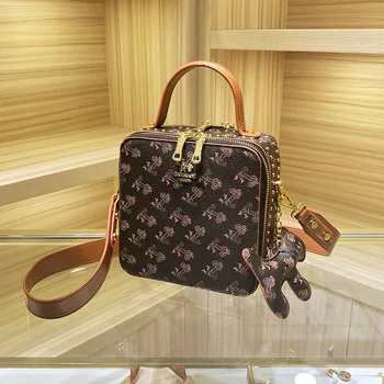  2023 Высококачественная модная женская сумка через плечо, сумочка Advanced Sense, легкая роскошная маленькая квадратная сумка, кошельки и сумочки