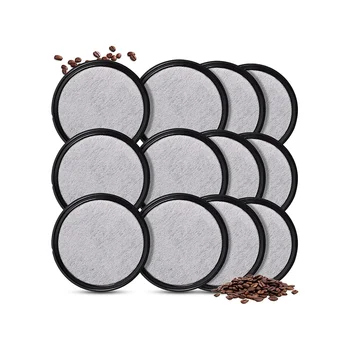  12 упаковок фильтров для воды для кофеварки, совместимых с кофеварками Mr. Coffee Brewers, сменные фильтры для воды с древесным углем