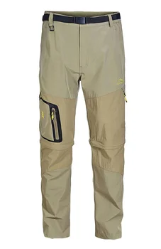  Мужские брюки для кемпинга и пешего туризма, дышащие Съемные тактические военные брюки-карго на открытом воздухе с карманами на молнии, летние треккинговые брюки