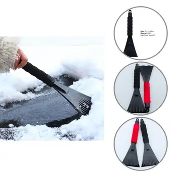  Лопата для уборки снега Автомобильные инструменты Скребок для уборки снега Черный /красный, который нелегко сломать Универсальный практичный автомобильный скребок для уборки снега