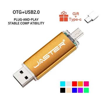  3 in1 OTG USB Флэш-накопитель USB2.0 & Type-C & Micro USB Флеш-накопитель 32 ГБ 64 ГБ 128 ГБ 256 ГБ Флешка USB Memory Stick cle usb для подарка