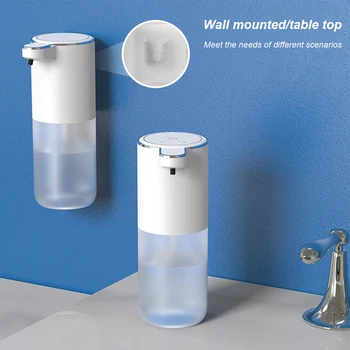  400 мл Автоматический дозатор мыла для пены с 4-уровневой регулировкой пены, бесконтактный дозатор мыла для рук, перезаряжаемый для ванной кухни