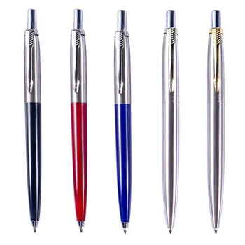  Роскошная металлическая шариковая ручка из нержавеющей стали, цветная ручка для подписи, шариковая ручка, канцелярские принадлежности, новинка