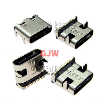  10шт USB 3.1 Type C 16Pin Гнездо SMT Разъем для зарядки Разъем для пайки на печатной плате