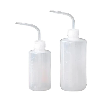  2 упаковки пластиковых бутылок для мытья объемом 250 мл 500 мл со шкалой, медицинская бутылка для отжима